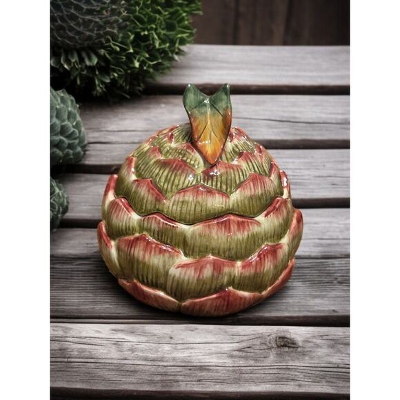 Fitz and Floyd French Market Collection Candy Jar with Lid in Original Box - Picture 3 of 8